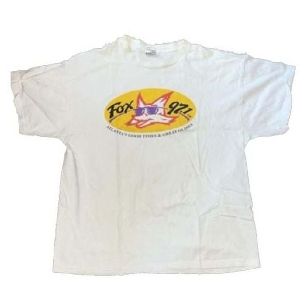 Vintage Fox 97.1 WFOX Atlanta Radio Station T-Shirt Delta Pro Weight